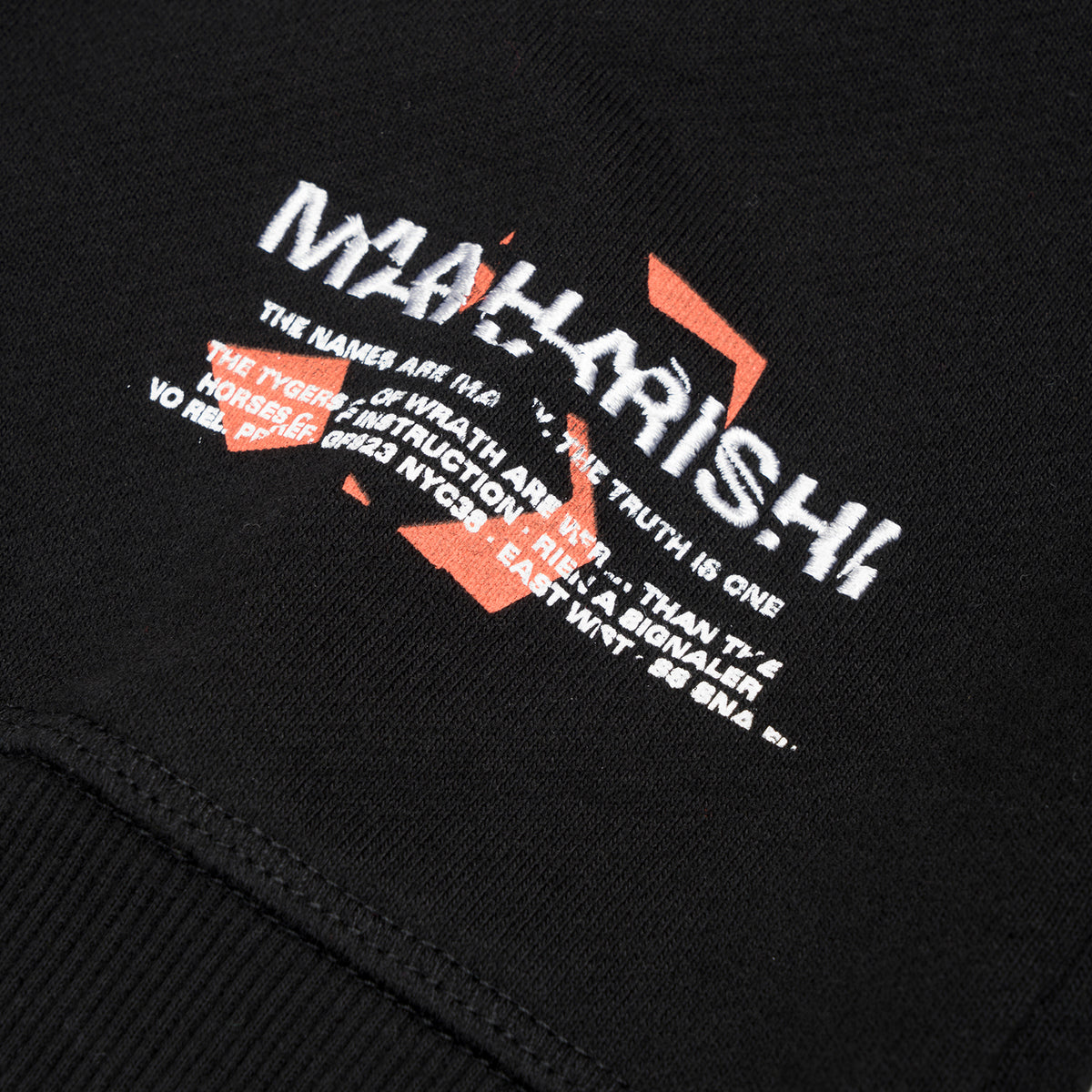 maharishi | Militype Crew Sweat Black - Concrete