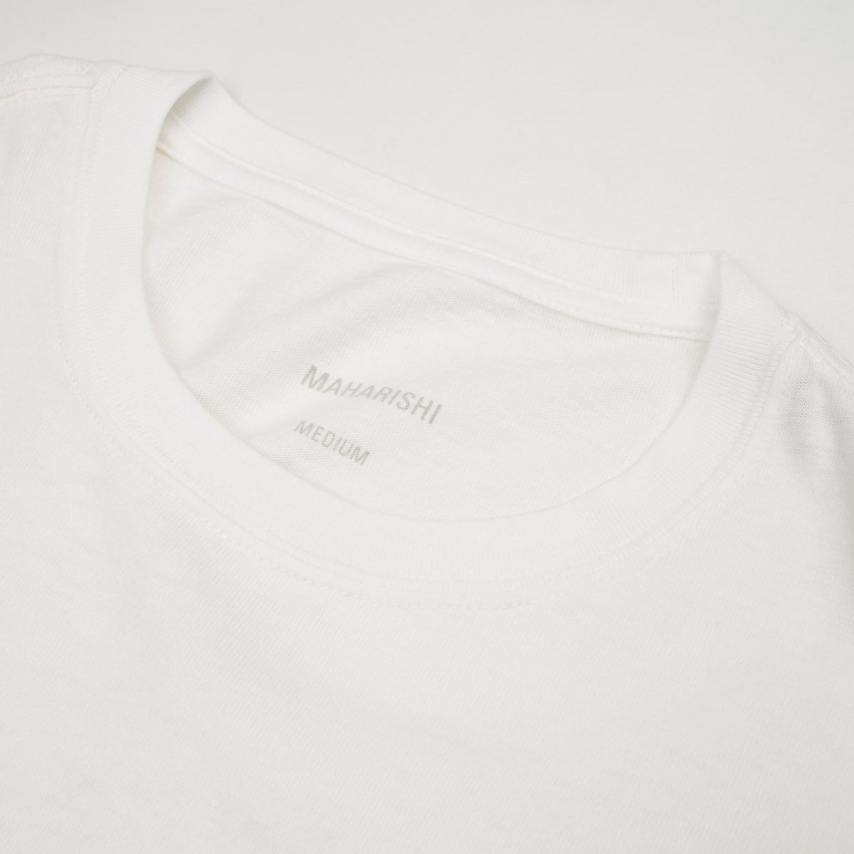 maharishi | Hemp Militype T-Shirt White - Concrete