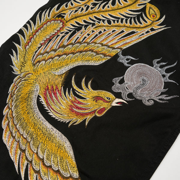 maharishi | Original Snopants Loose Fit Flip The Phoenix Rock The Dragon Embroidery Black - Concrete