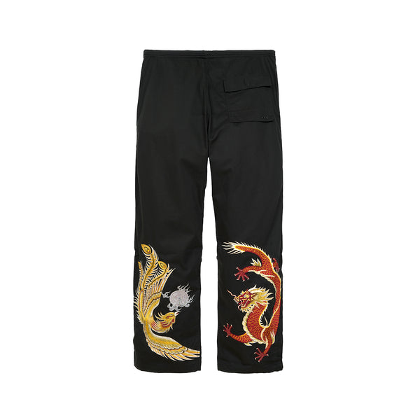 maharishi | Original Snopants Loose Fit Flip The Phoenix Rock The Dragon Embroidery Black - Concrete
