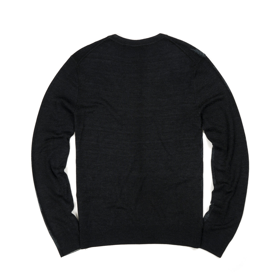 maharishi | Pointillist Bonsai Knit Crew Black - Concrete