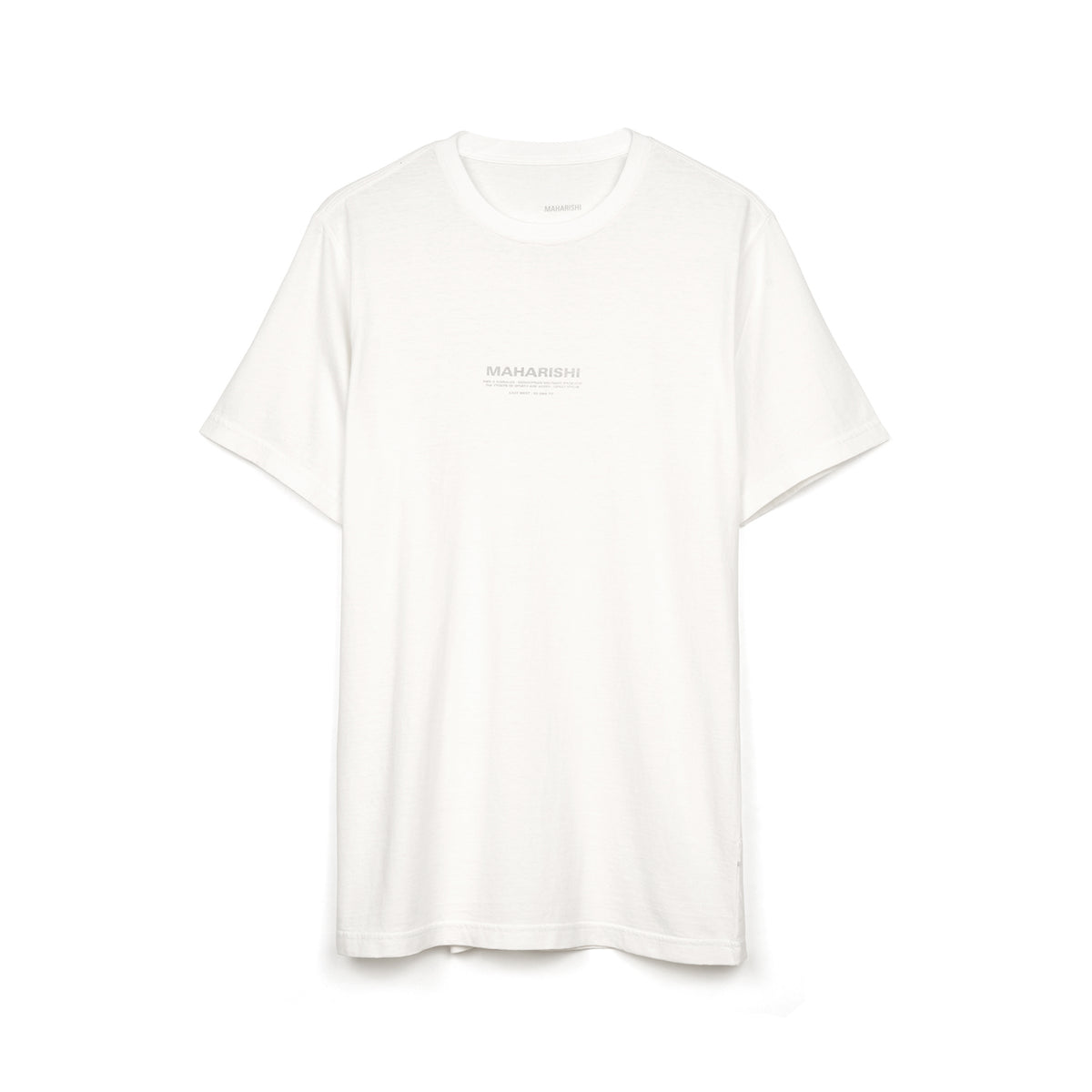 maharishi | Hemp Militype T-Shirt White - Concrete