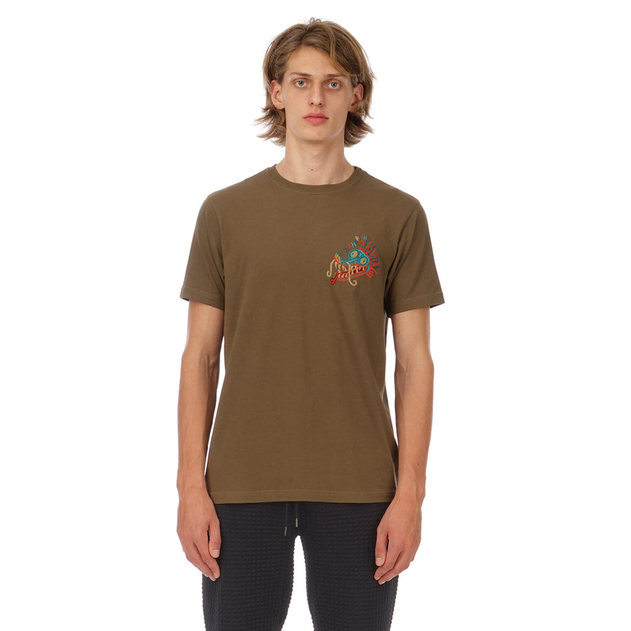 maharishi | Liberty Dragon T-Shirt Maha Olive - Concrete