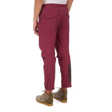 Load image into Gallery viewer, maharishi | Vegetable Dyed Asymmetric Trackpants Wine Red - Concrete