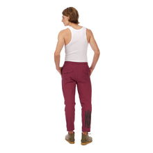 Load image into Gallery viewer, maharishi | Vegetable Dyed Asymmetric Trackpants Wine Red - Concrete