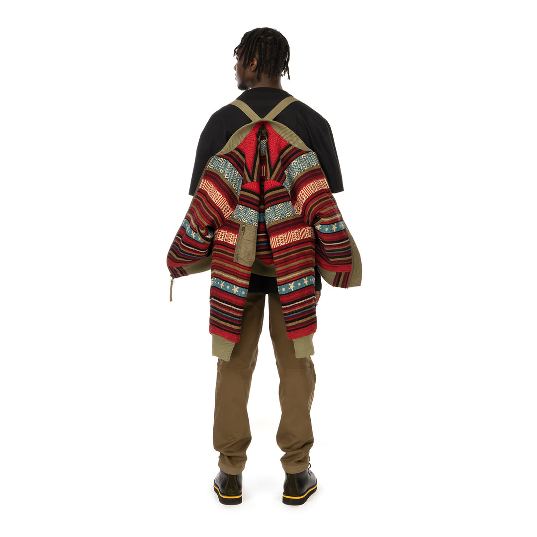 maharishi | Hill Tribe MA Jacket Lama Red / maha Olive - Concrete