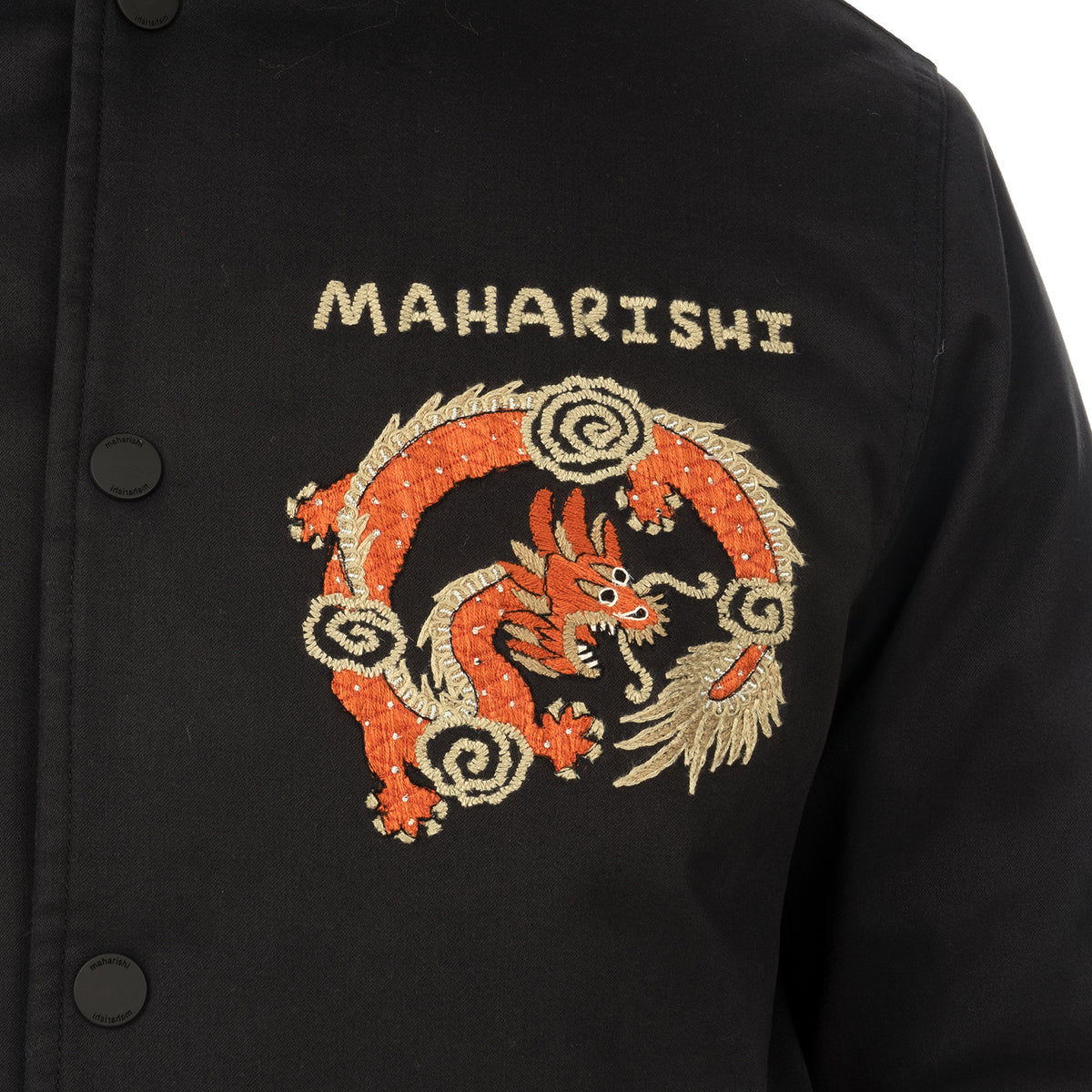 maharishi | Souvenir Jacket Black - Concrete