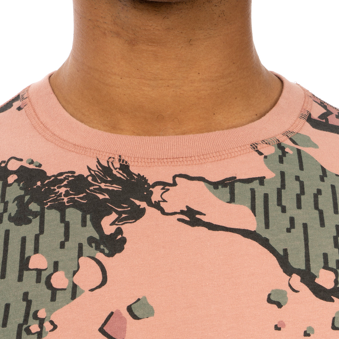 maharishi | Camo Reversible Organic T-Shirt Pink Panther - Concrete