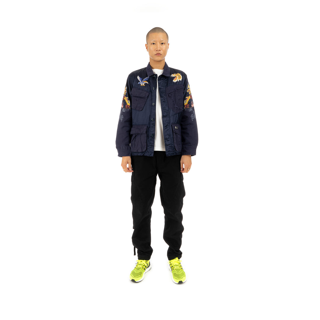 NEIGHBORHOOD | SOUVENIR / CR-JKT Woven Jacket Navy - Concrete