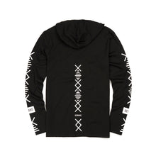Load image into Gallery viewer, NEWAMS | Hooded Long Sleeve Black - Concrete
