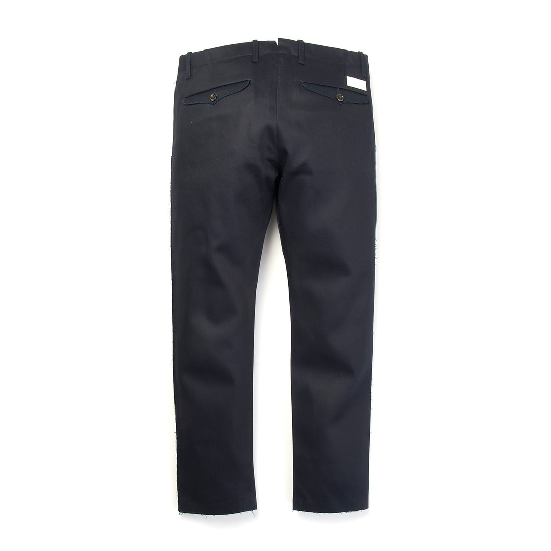 nine:inthe:morning 'Fold' Pleats Chino Blue/Navy - Concrete