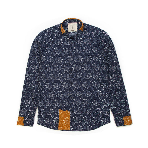SaintPaul | Liberty L/S Shirt Blue - Concrete