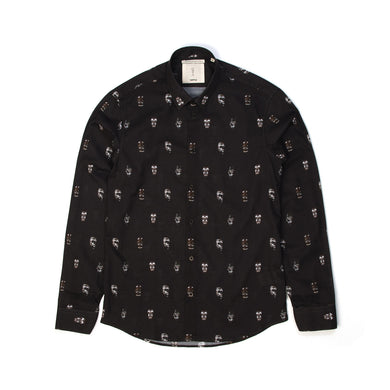 SaintPaul | Masks L/S Shirt Black - Concrete